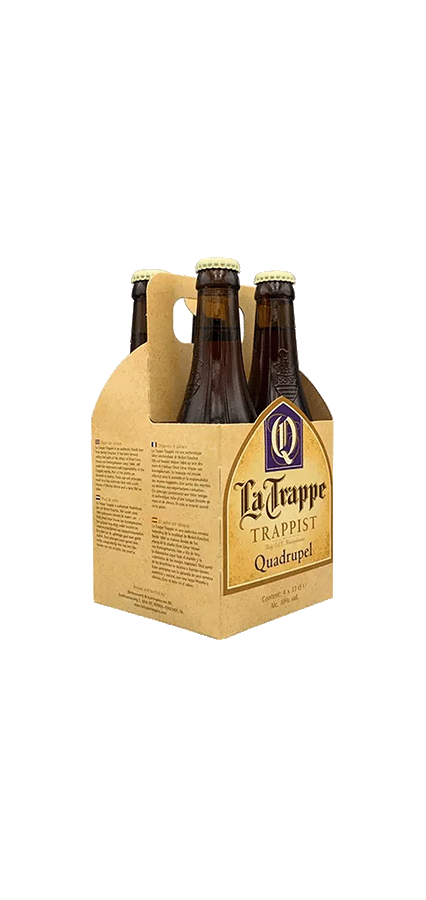 La Trappe Trappist Quadrupel Ale 330 ml bottle pack with Belgian-Style Quadrupel Ale label.