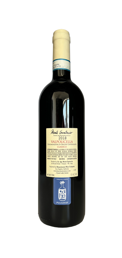 Valpolicella Classico Ripasso DOC Monte Santoccio 2019 red wine bottle