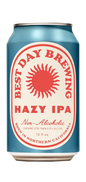 Hazy IPA Best Day Brewing non-alcoholic beer can.