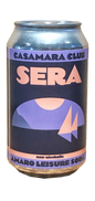 Casamara Club Sera grapefruit spritz can, non-alcoholic sparkling water with lavender and fruity notes.