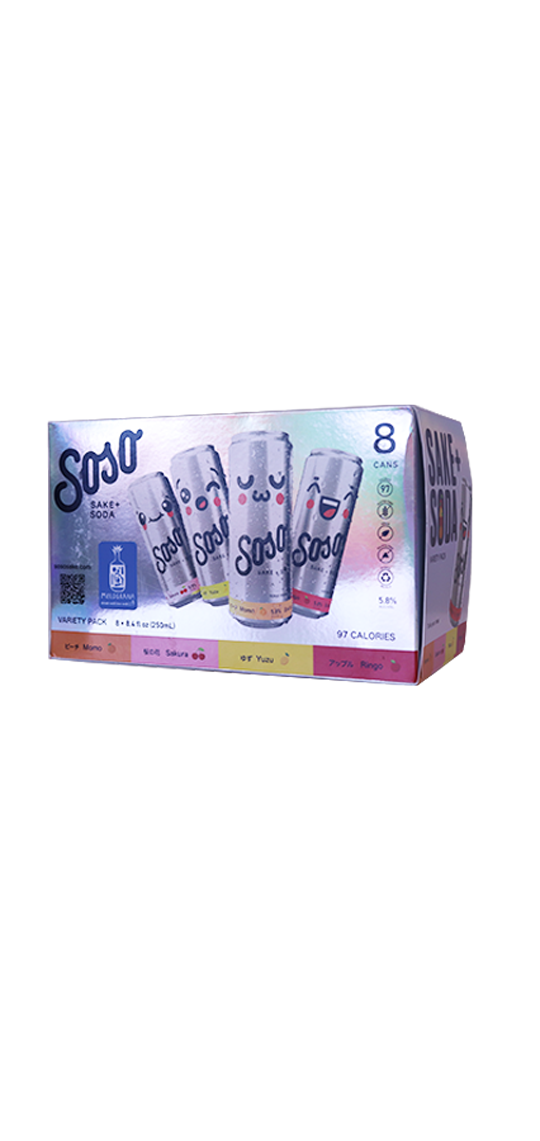 Soso Sake Soda - Variety Pack