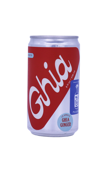 Can of Le Spritz Ginger - Ghia non-alcoholic aperitif.